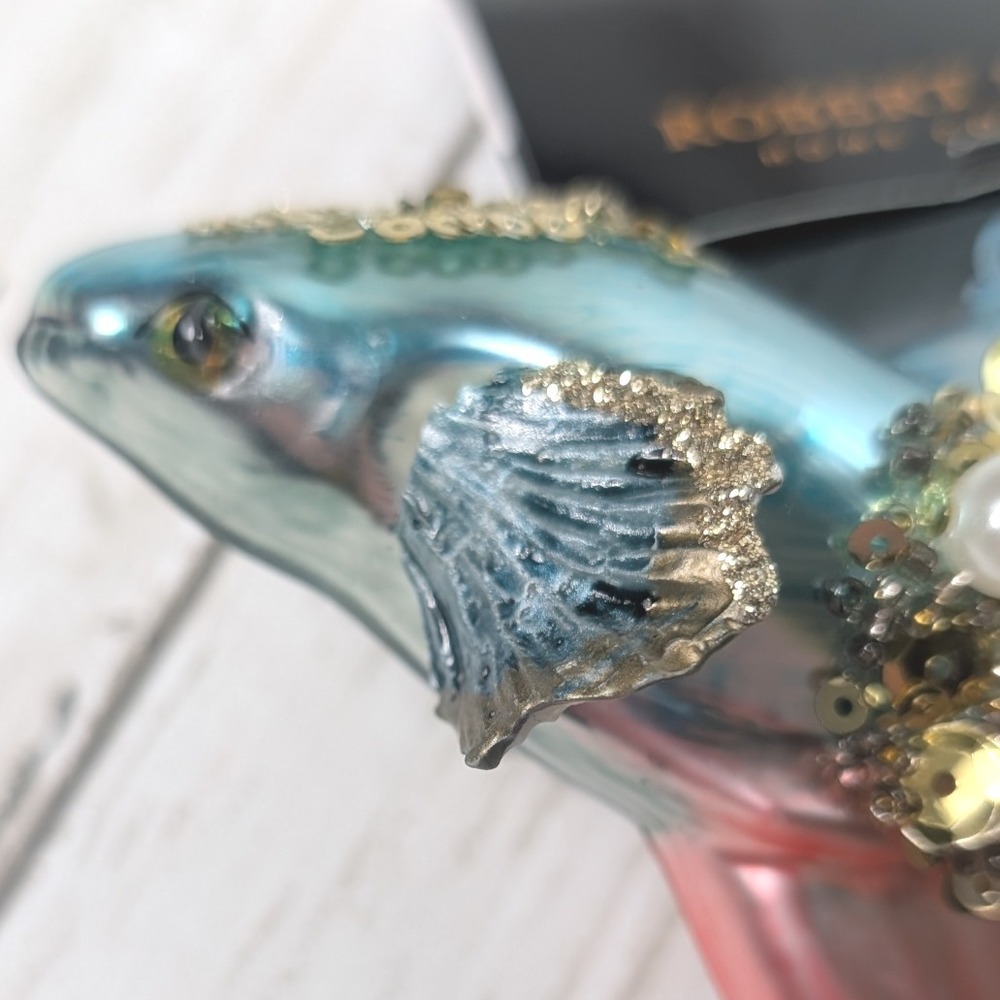 Robert Stanley Betta Fish Glass 5 Inch Ornament Decorative NWT - Picture 4 of 7